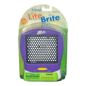 Hasbro Travel Lite Brite Battery Powered W/ 120 Pegs Included 2006 NEW